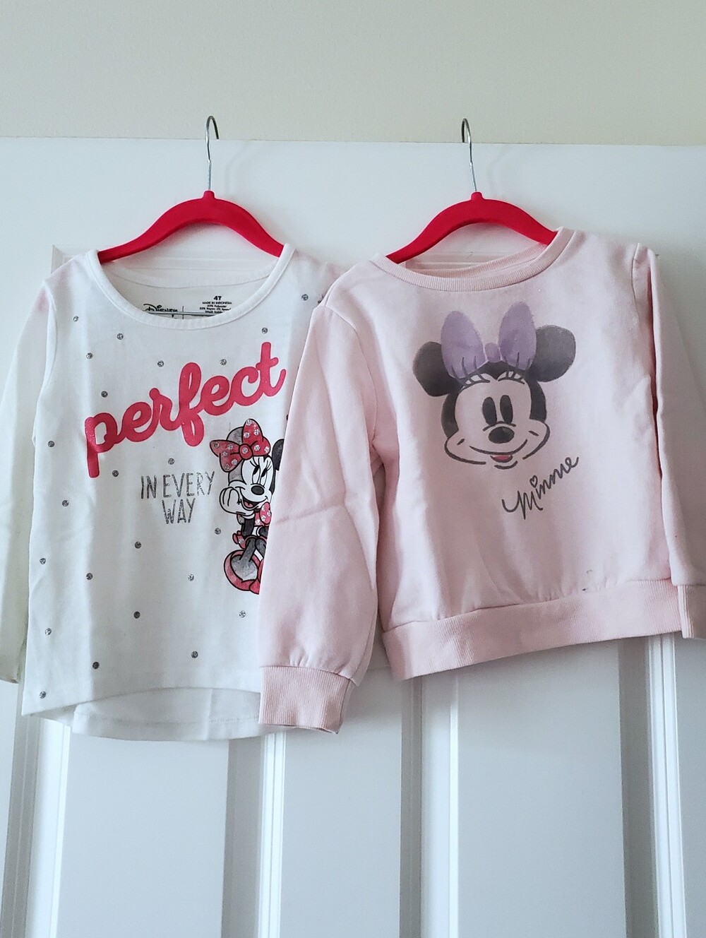 Set Of 2 Toddler Girl's Minnie Mouse Sweatshirts